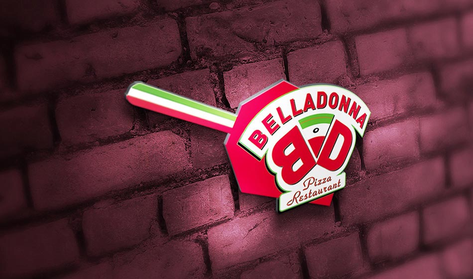 Belladonna Pizza Restaurant Logo Tasarımı